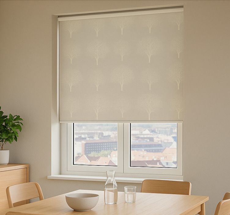 Miniture forest trees  dining room roller blind - TenStickers