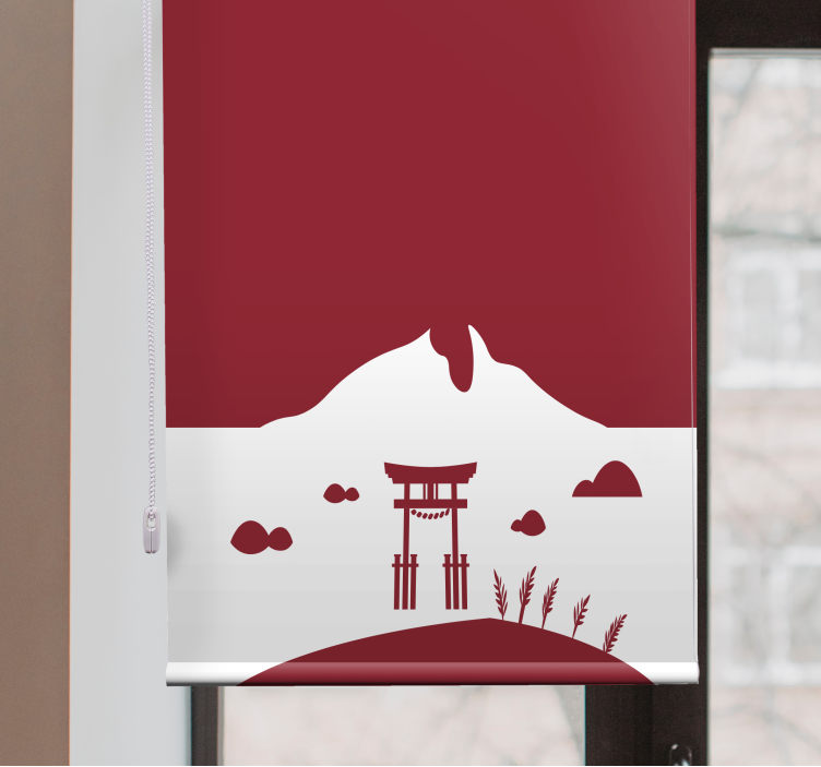 MOUNTAIN GATE SCENE roller blind - TenStickers