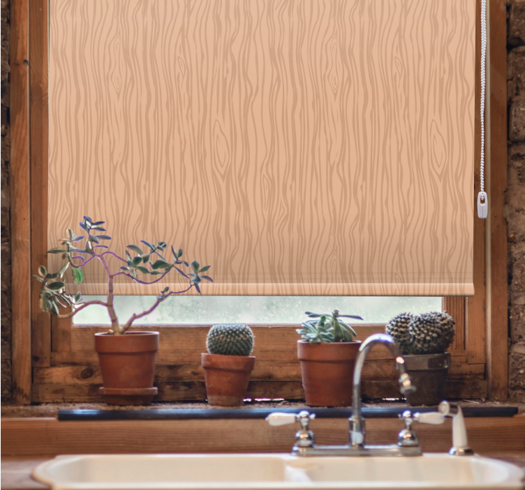 Organic timber design texture and pattern roller blind - TenStickers