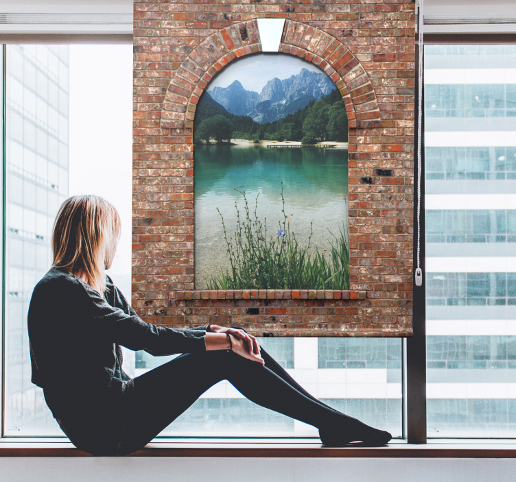 Personalizable 3D arch window shade - TenStickers