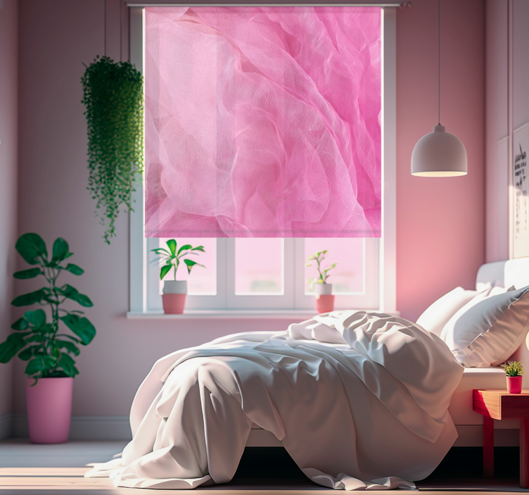 pink fabric texture Master bedroom blind - TenStickers