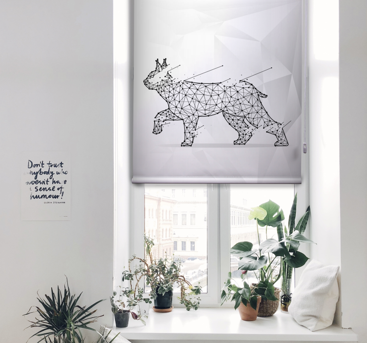 Poligonal cat Various animal blind - TenStickers