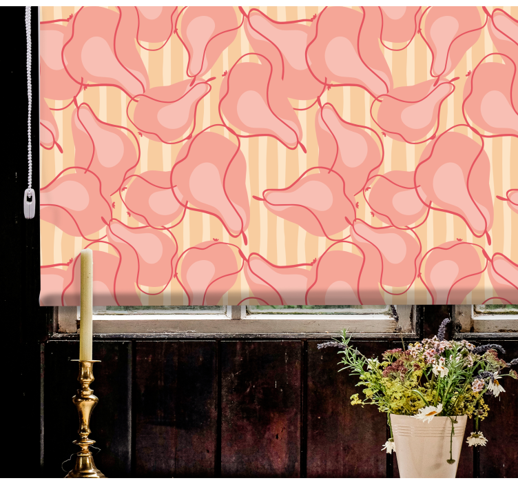 Soft Petal Pattern flowers and plants roller blind - TenStickers
