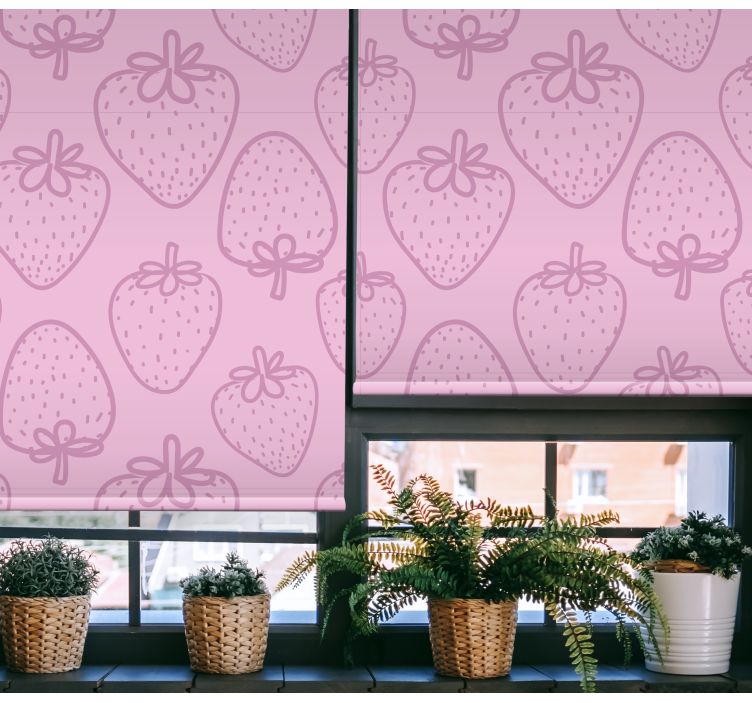 Strawberry Delight fruit and vegetable roller blind - TenStickers