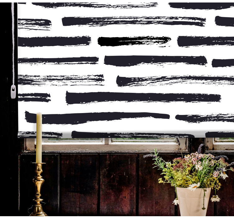 Stylised brush strokes texture and pattern roller blind - TenStickers