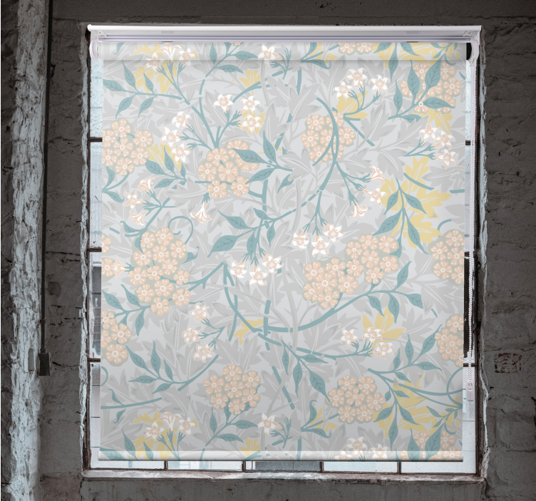 Subtle Botanical Arrangement flowers and plants roller blind - TenStickers