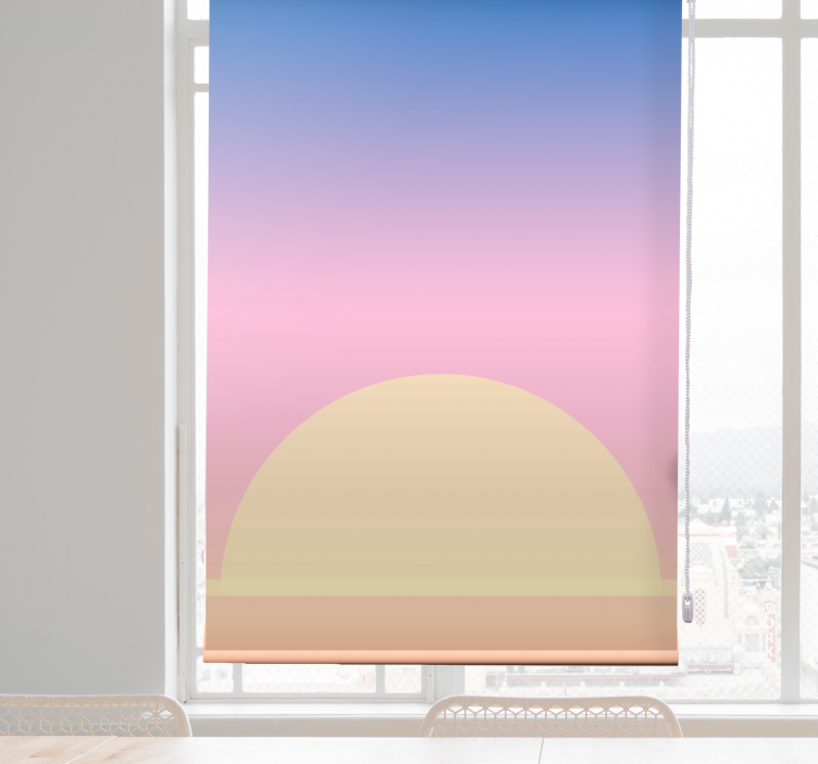 Sunset Horizon Design art roller blind - TenStickers