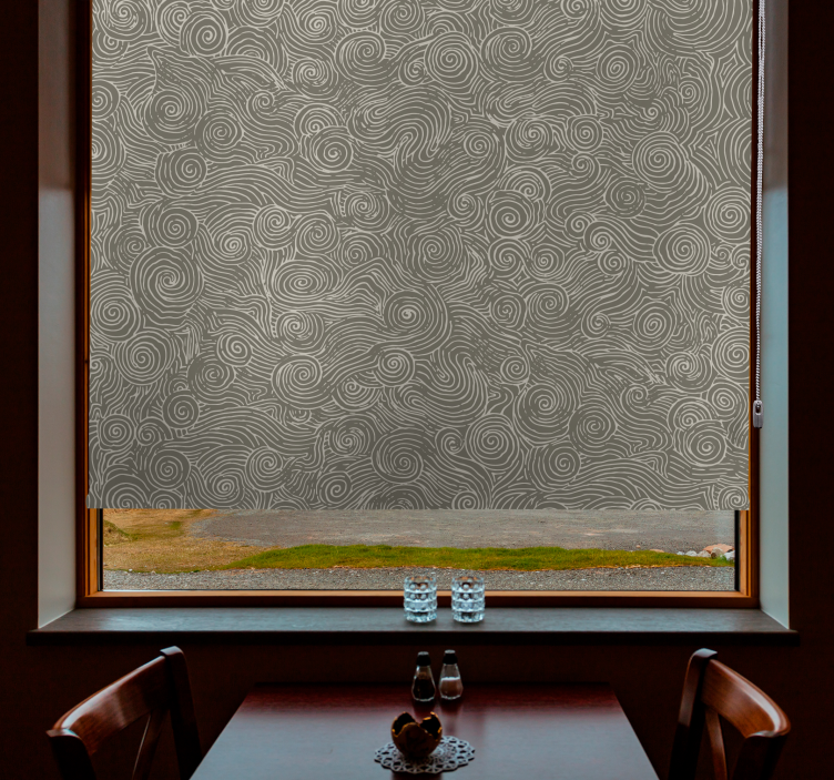 Swirled Line Patterns texture and pattern roller blind - TenStickers