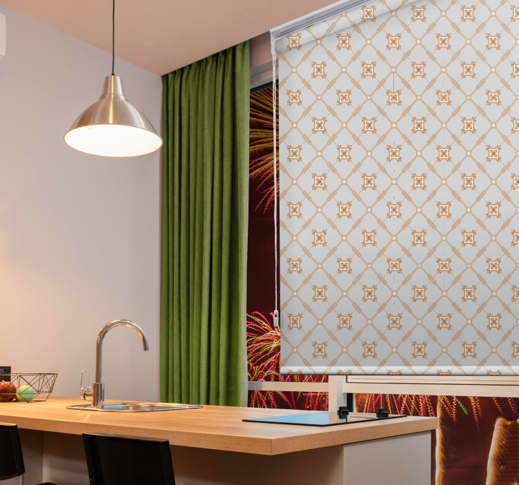 Tile style rhombus texture and pattern blind - TenStickers