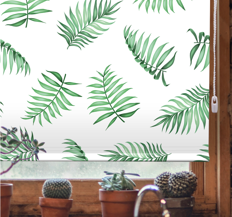 Vibrant Foliage Arrangement flowers and plants roller blind - TenStickers