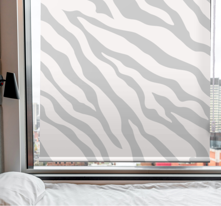 Zebra Stripe Style tree roller blind - TenStickers