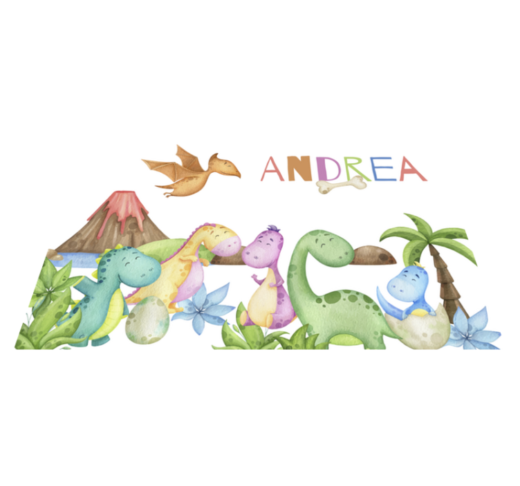 Jurassic scene personalisable placemats - TenStickers