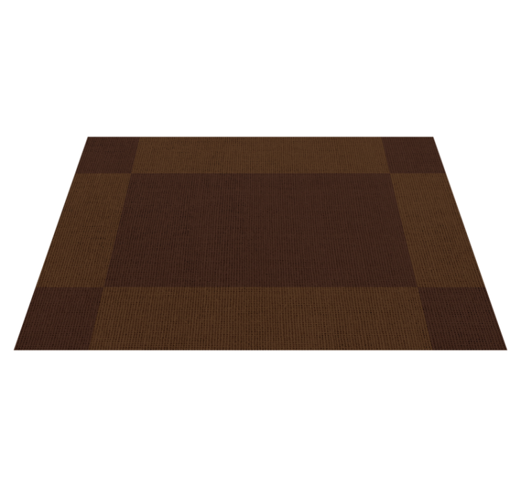 Brown rectangulars modern placemats - TenStickers