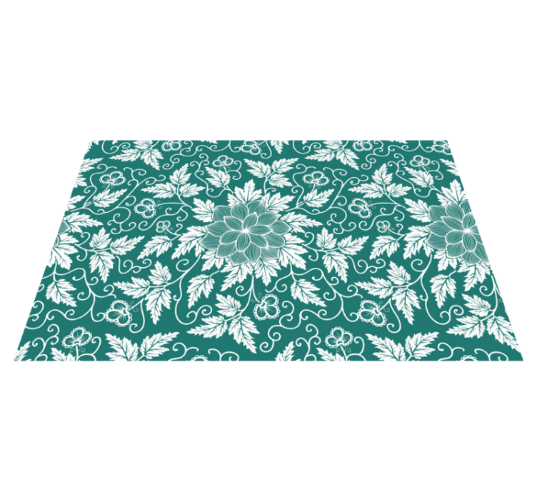 Old fashioned ornament floral placemats - TenStickers