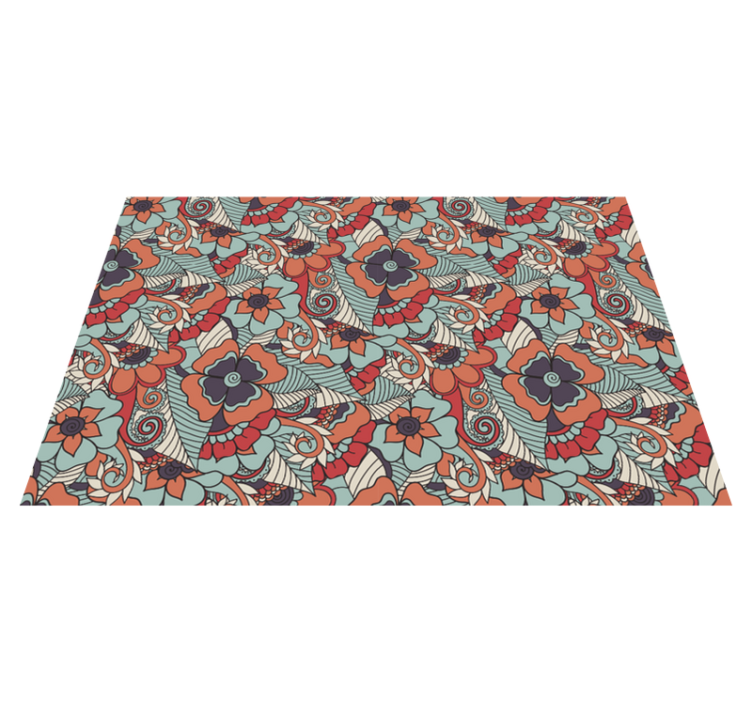 Paisley baroque floral placemats - TenStickers
