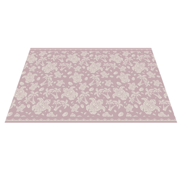 Floral motif surface placemat - TenStickers