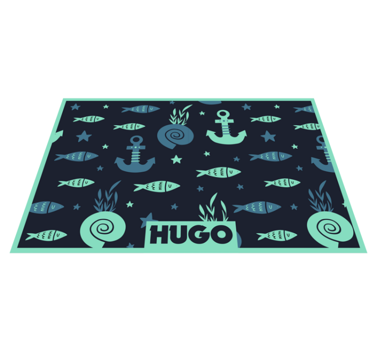 Children placemats nautical fish design - TenStickers
