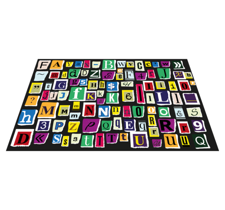 Original placemats colorful alphabet letters - TenStickers