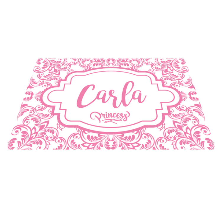 Customisable name for princess name placemats - TenStickers