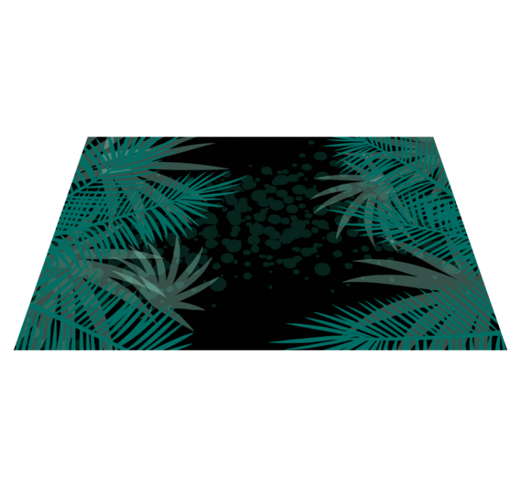 Modern placemats with tropical leaf design - TenStickers