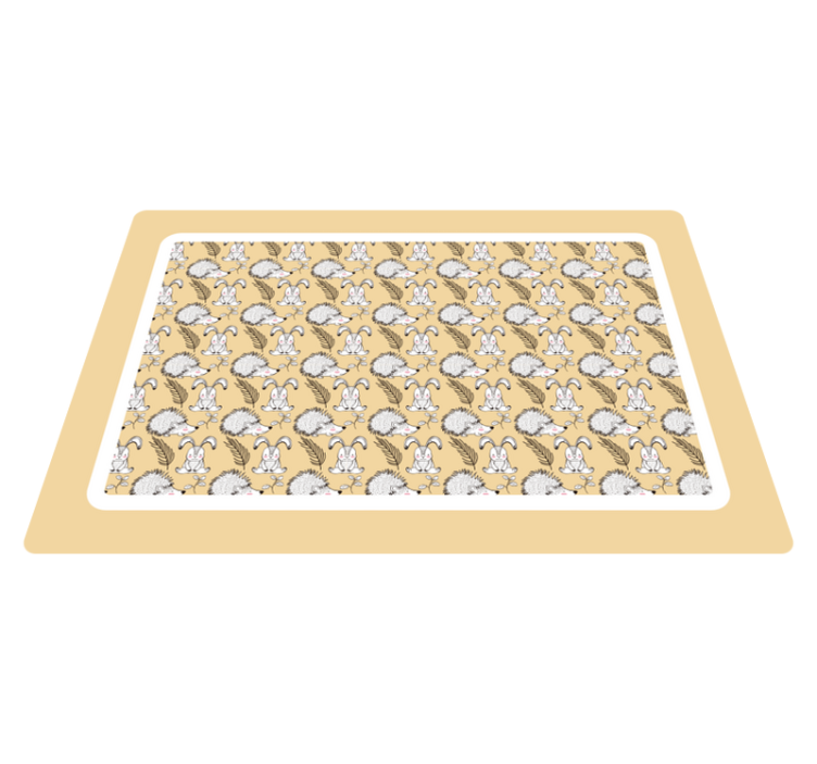 Children placemats with adorable cartoon designs - TenStickers