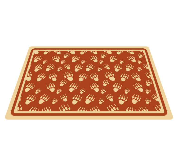 Paw print pattern placemat - TenStickers