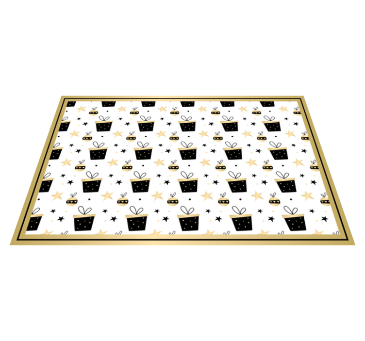 Christmas placemats with festive gift design - TenStickers