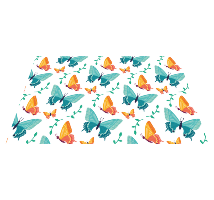 Bicolor Butterflies butterfly placemats - TenStickers