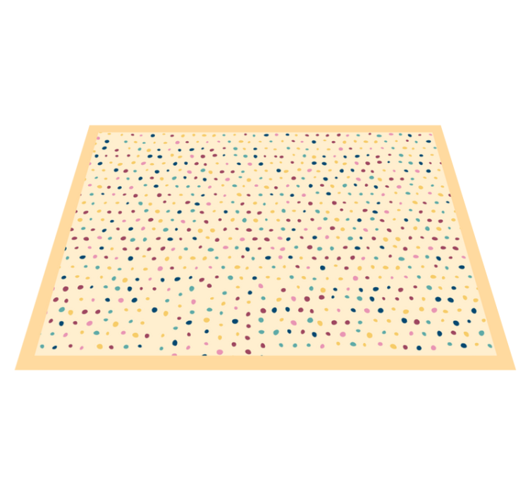 Polka dot pattern placemat - TenStickers