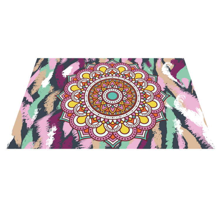 Multicolor mandala original placemats - TenStickers