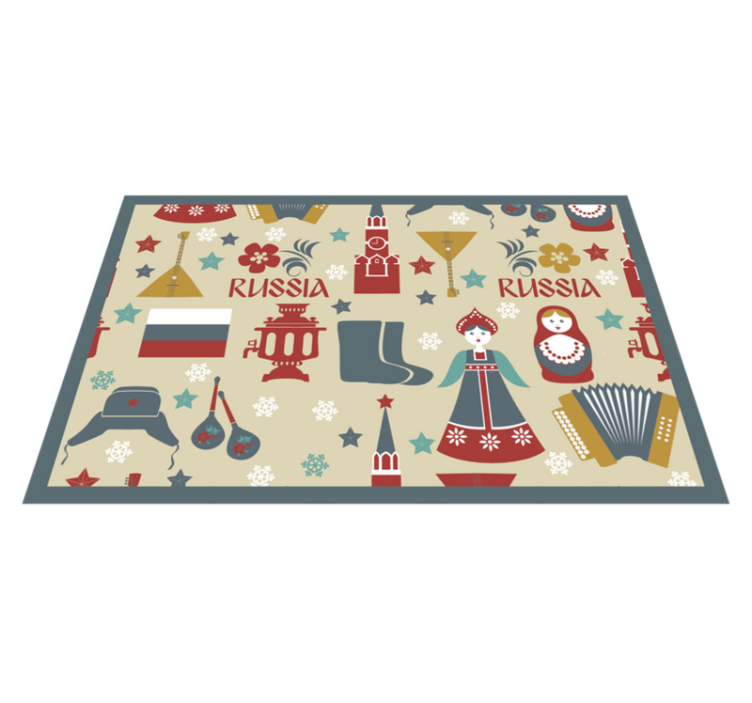 Original placemats with cultural russian designs - TenStickers