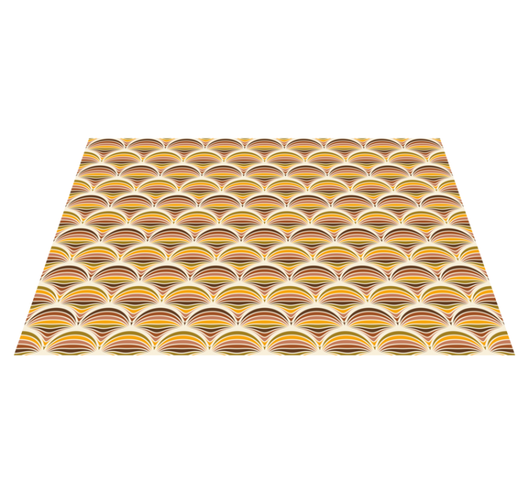 Curved wave motif placemat - TenStickers
