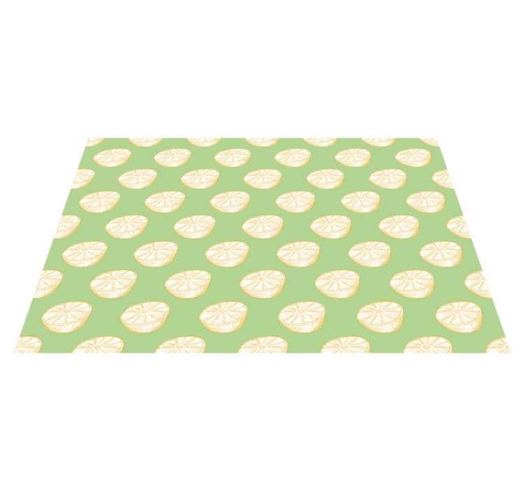 Modern placemats lime slice design - TenStickers