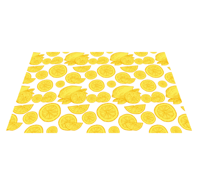 Lemon slice pattern placemat - TenStickers