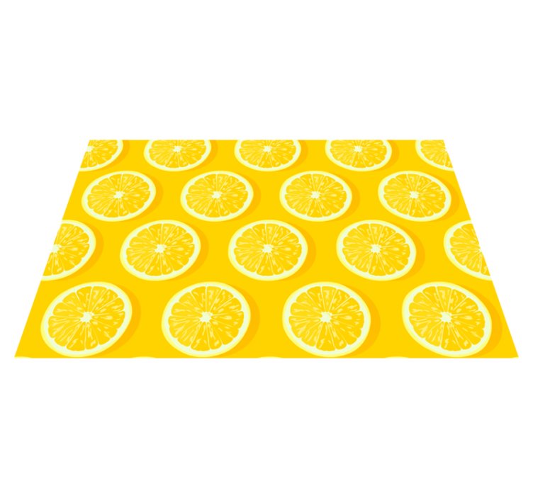 Sliced lemons citrus placemats - TenStickers