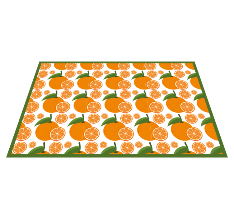 Original placemats citrus wedge design - TenStickers