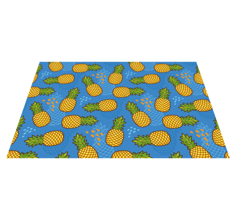 Original placemats pineapple pattern background - TenStickers