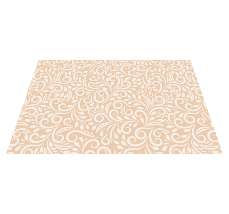 Light brown floral pattern modern placemats - TenStickers