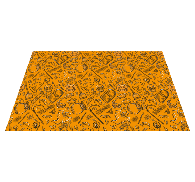 Halloween placemat with spooky halloween designs - TenStickers