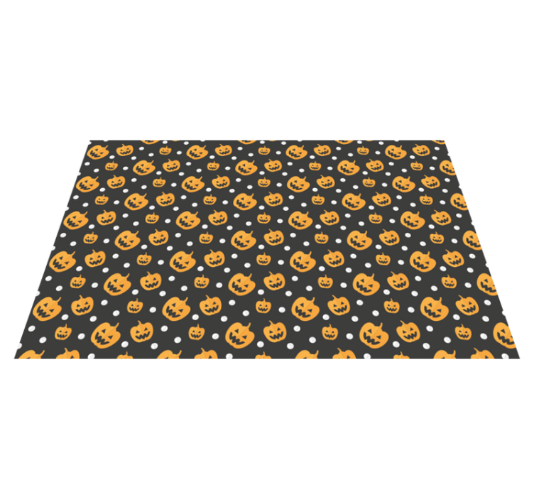 Halloween placemat with pumpkin pattern design - TenStickers