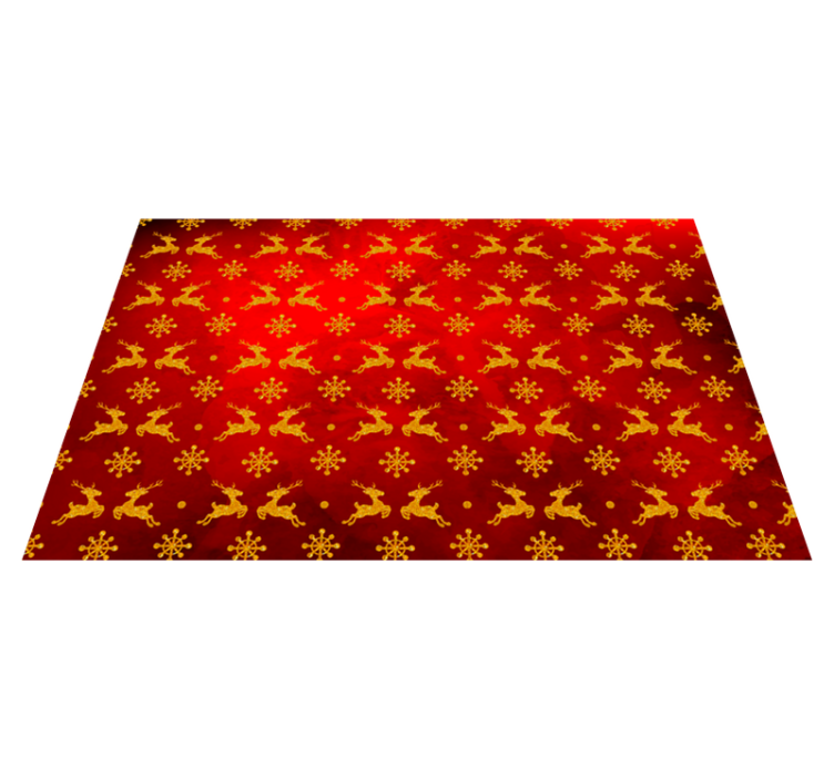Christmas placemats red reindeer design - TenStickers