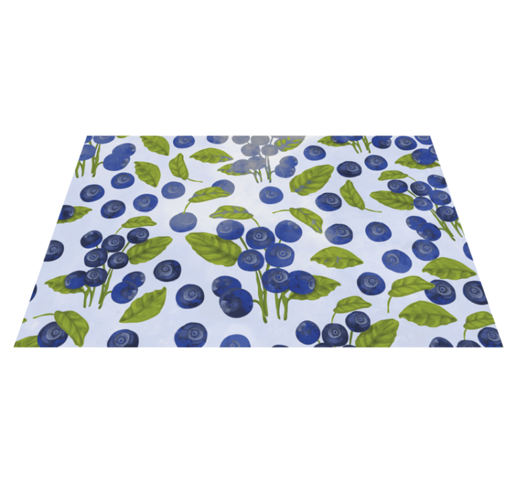Original placemats blueberry leaf design - TenStickers