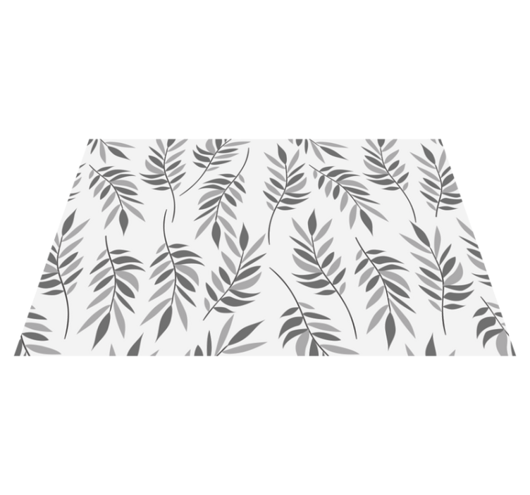 Elegant leaf pattern placemat - TenStickers