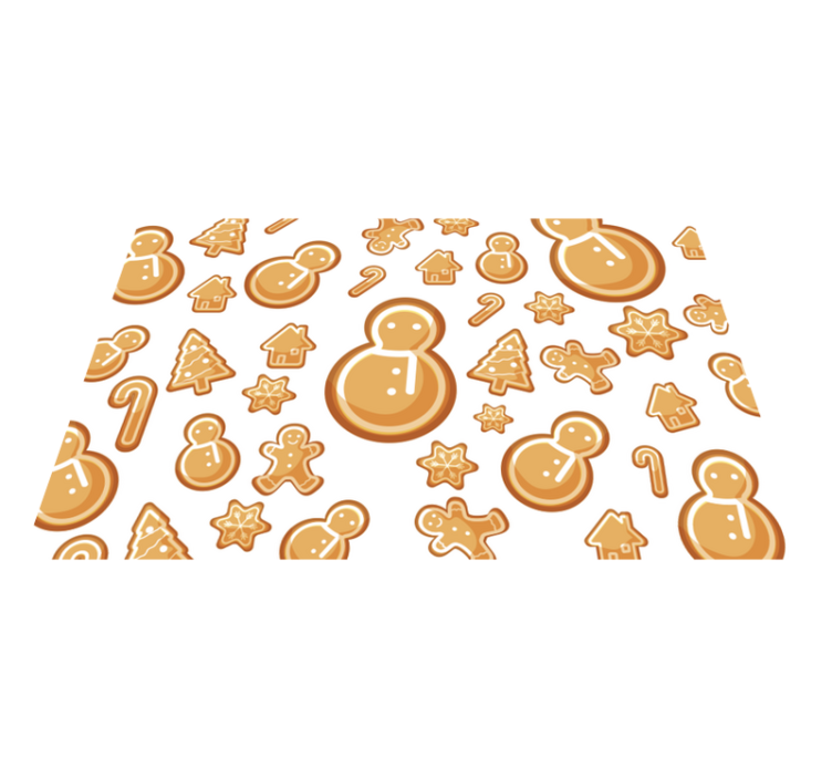 Festive Holiday Shapes Christmas placemats - TenStickers