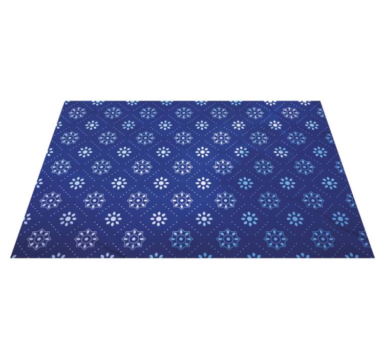Navy patterned surface placemat - TenStickers