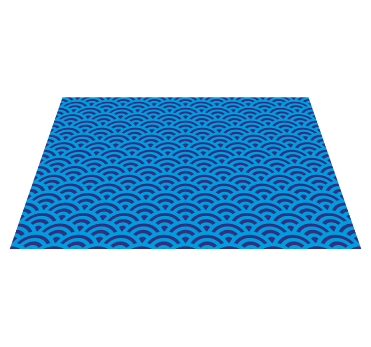 Curved wave element placemat - TenStickers