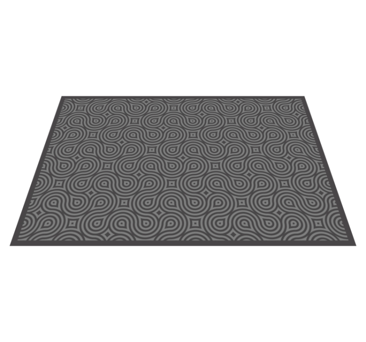 Abstract swirl pattern placemat - TenStickers