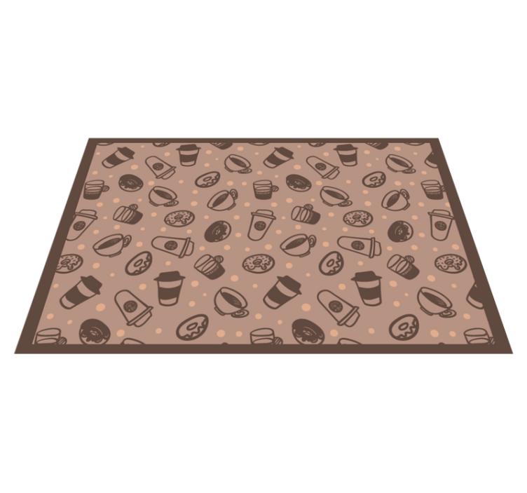 Original placemats coffee cup designs - TenStickers
