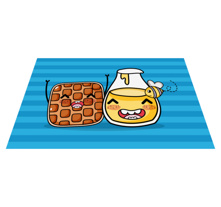 Waffle and honey children placemats - TenStickers