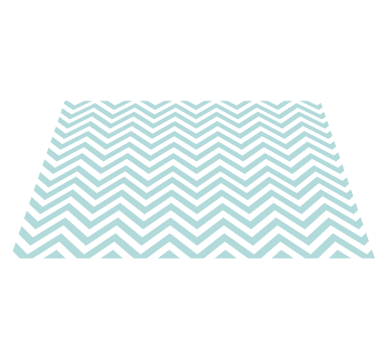 Turquoise zig zag pattern original placemats - TenStickers